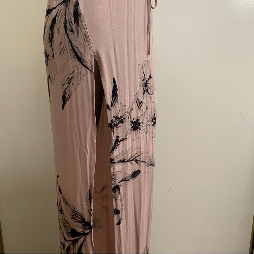 Stillwater XS high side‎ slits black floral print dress - Picture 5 of 12